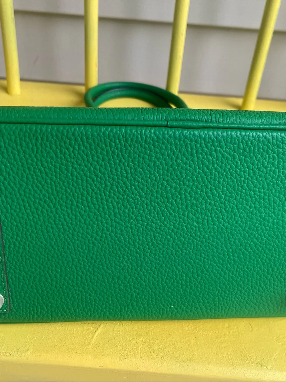 Faux Birkenstock style bag. Green Leather Top-Handle Women's Satchel